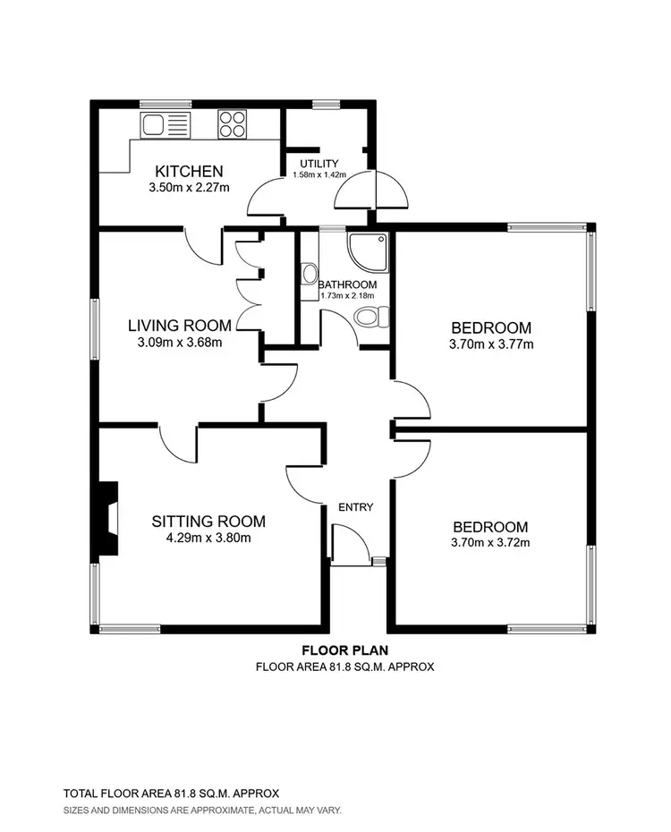 Floorplan of Homely house listing, 6 View Point Road, West Moonah TAS 7009
