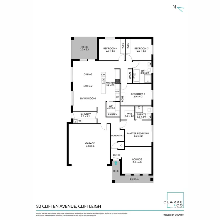 Floorplan of Homely house listing, 30 Cliften Avenue, Cliftleigh NSW 2321