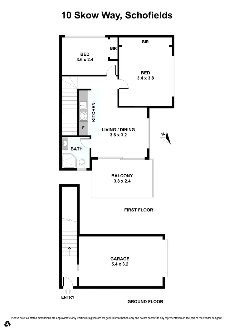 Floorplan of Homely apartment listing, 10 Stow Way, Tallawong NSW 2762