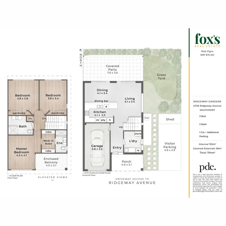 Floorplan of Homely townhouse listing, 2/118 Ridgeway Avenue, Southport QLD 4215