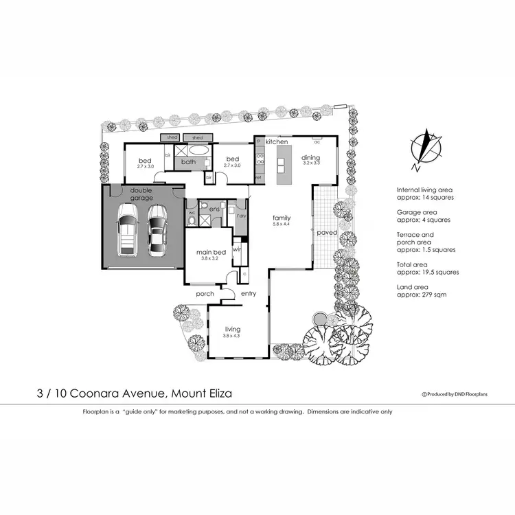 Floorplan of Homely unit listing, 3/10 Coonara Avenue, Mount Eliza VIC 3930