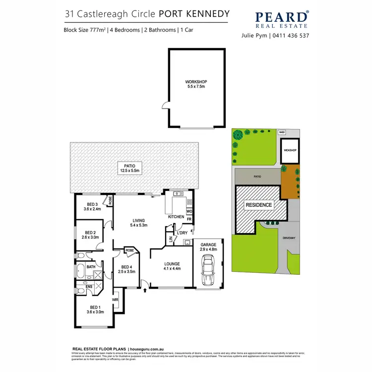 Floorplan of Homely house listing, 31 Castlereagh Circle, Port Kennedy WA 6172