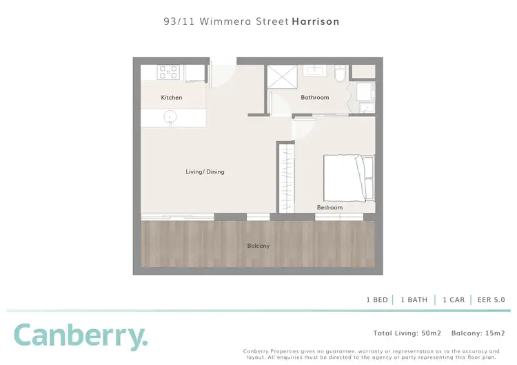 Floorplan of Homely apartment listing, 93/11 Wimmera Street, Harrison ACT 2914