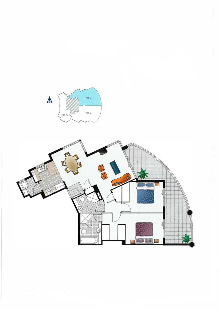 Floorplan of Homely apartment listing, 6/5 Woodroffe Avenue, Main Beach QLD 4217