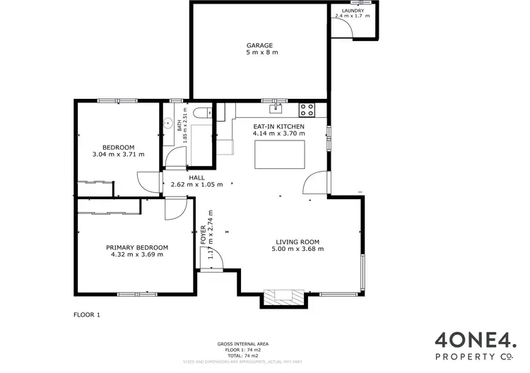 Floorplan of Homely house listing, 1 Eagle Street, Claremont TAS 7011