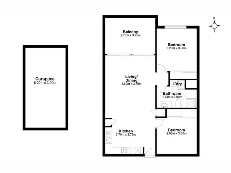 Floorplan of Homely unit listing, 24/11 Lyons Terrace, Windsor QLD 4030