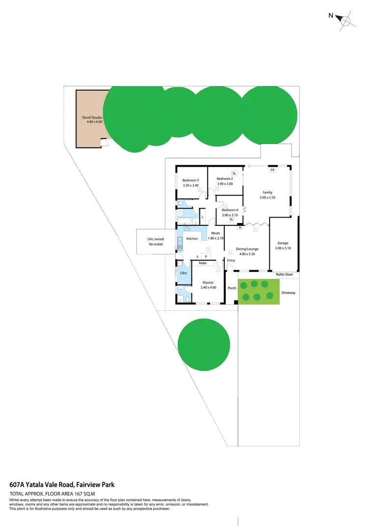 Floorplan of Homely house listing, 607A Yatala Vale Road, Fairview Park SA 5126