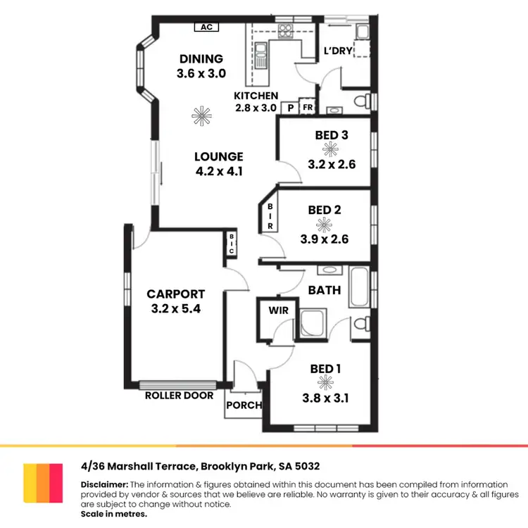 Floorplan of Homely house listing, 4/36 Marshall Terrace, Brooklyn Park SA 5032