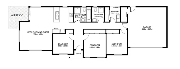 Floorplan of Homely house listing, 21 Isdell Place, Wodonga VIC 3690