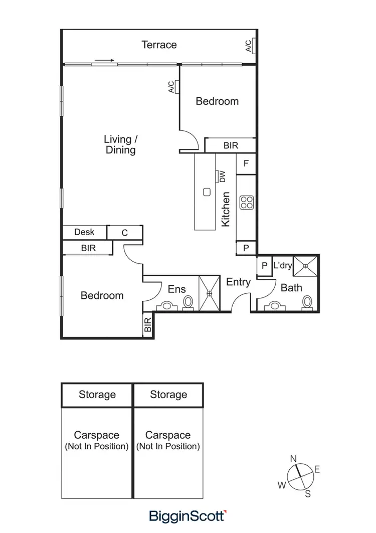 Floorplan of Homely apartment listing, 702/101 Bay Street, Port Melbourne VIC 3207