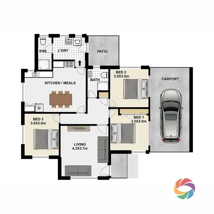 Floorplan of Homely house listing, 3 Clipper Street, Inala QLD 4077