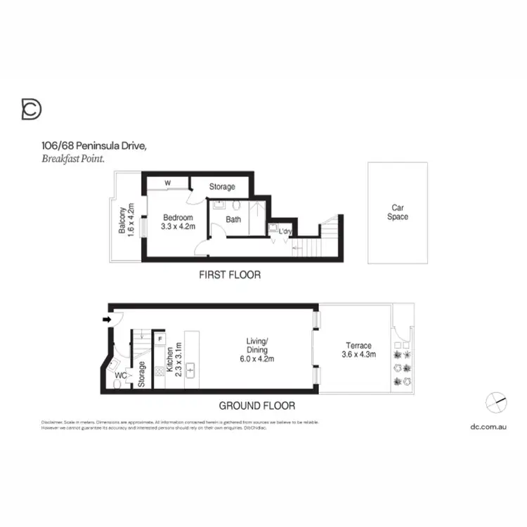 Floorplan of Homely apartment listing, 106/68 Peninsula Drive, Breakfast Point NSW 2137