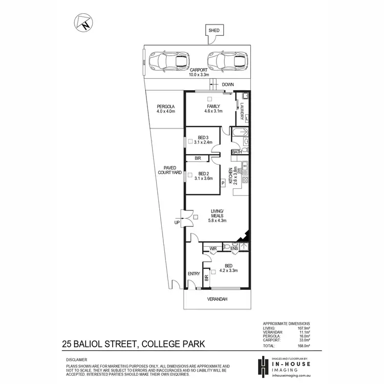 Floorplan of Homely house listing, 25 Baliol Street, College Park SA 5069