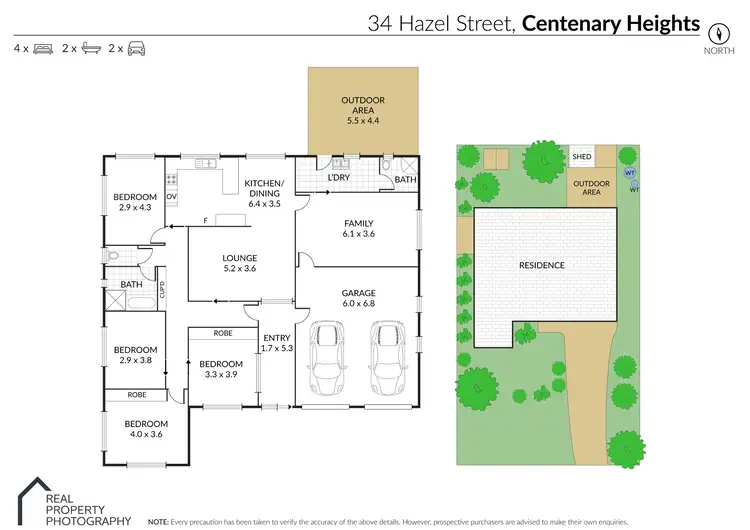 Floorplan of Homely house listing, 34 Hazel Street, Centenary Heights QLD 4350