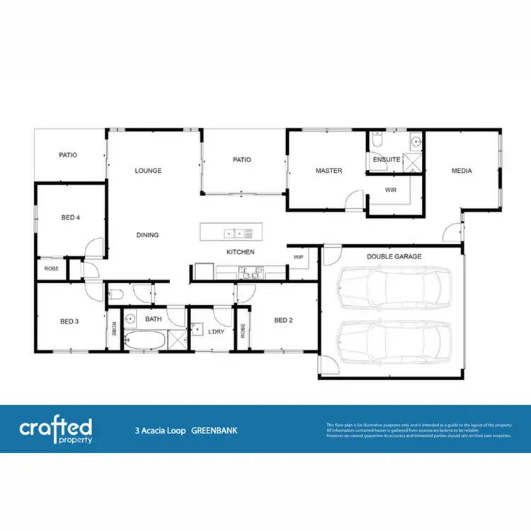 Floorplan of Homely house listing, 3 Acacia Loop, Greenbank QLD 4124