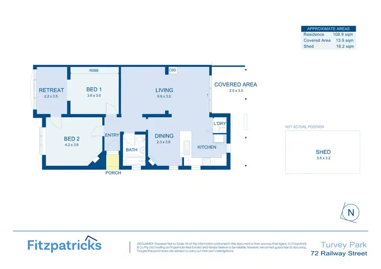 Floorplan of Homely house listing, 72 Railway Street, Turvey Park NSW 2650