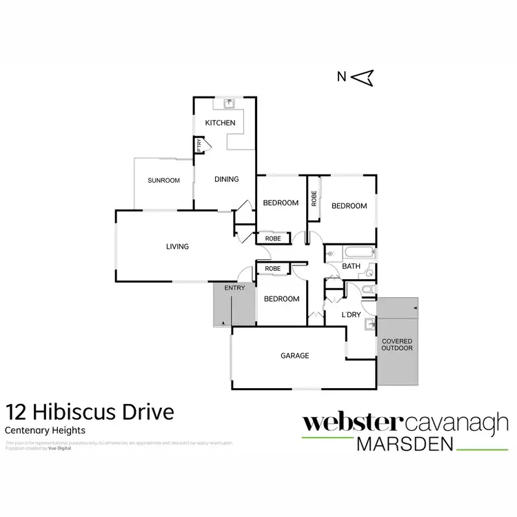 Floorplan of Homely house listing, 12 Hibiscus Drive, Centenary Heights QLD 4350