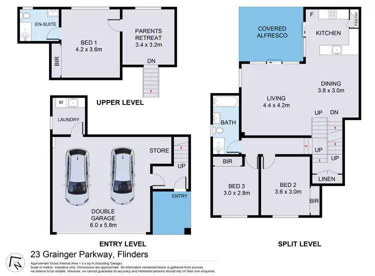 Floorplan of Homely house listing, 23 Grainger Parkway, Flinders NSW 2529