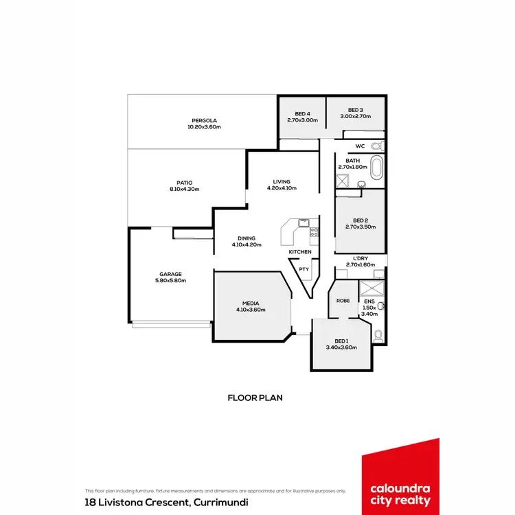 Floorplan of Homely house listing, 18 Livistona Crescent, Currimundi QLD 4551