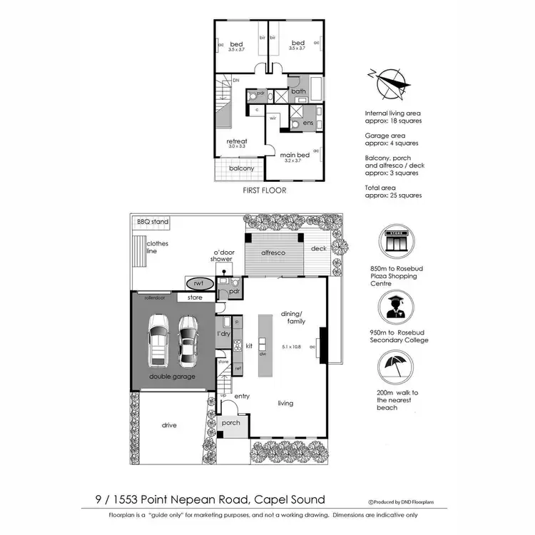 Floorplan of Homely house listing, 9/1553 Point Nepean Road, Capel Sound VIC 3940