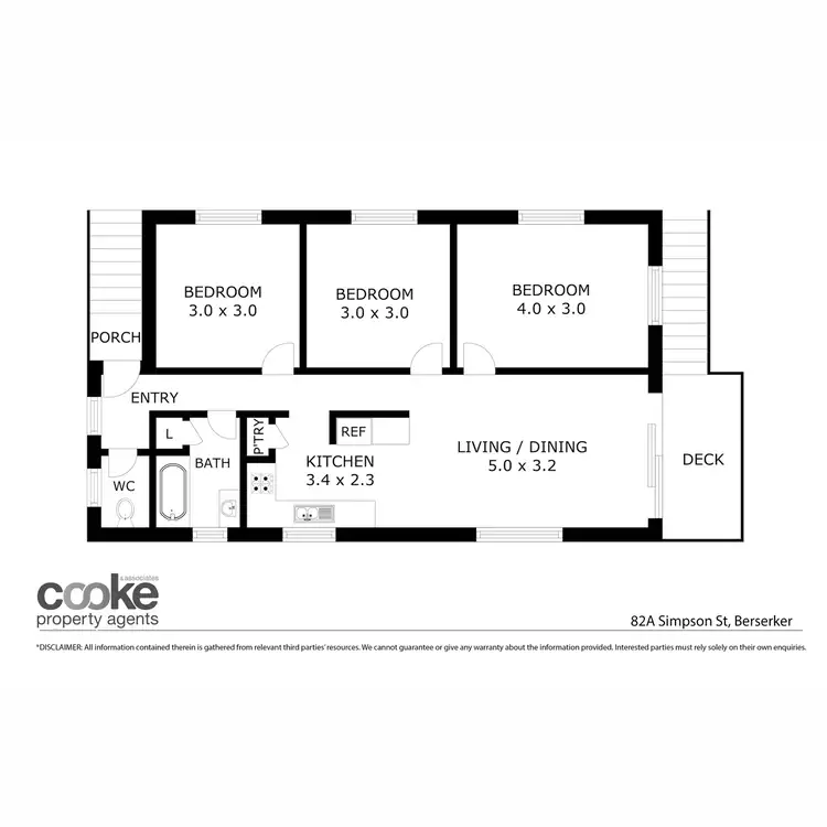 Floorplan of Homely house listing, 82a Simpson Street, Berserker QLD 4701