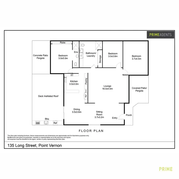 Floorplan of Homely house listing, 135 Long Street, Point Vernon QLD 4655