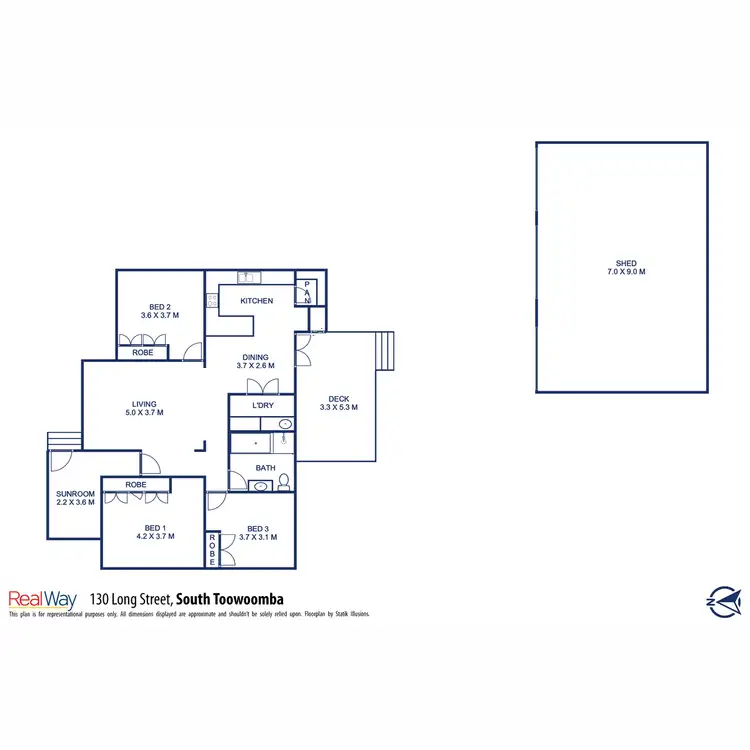 Floorplan of Homely house listing, 130 Long Street, South Toowoomba QLD 4350