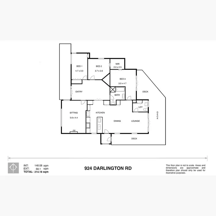 Floorplan of Homely rural property listing, 924 Darlington Road, Bookaar VIC 3260