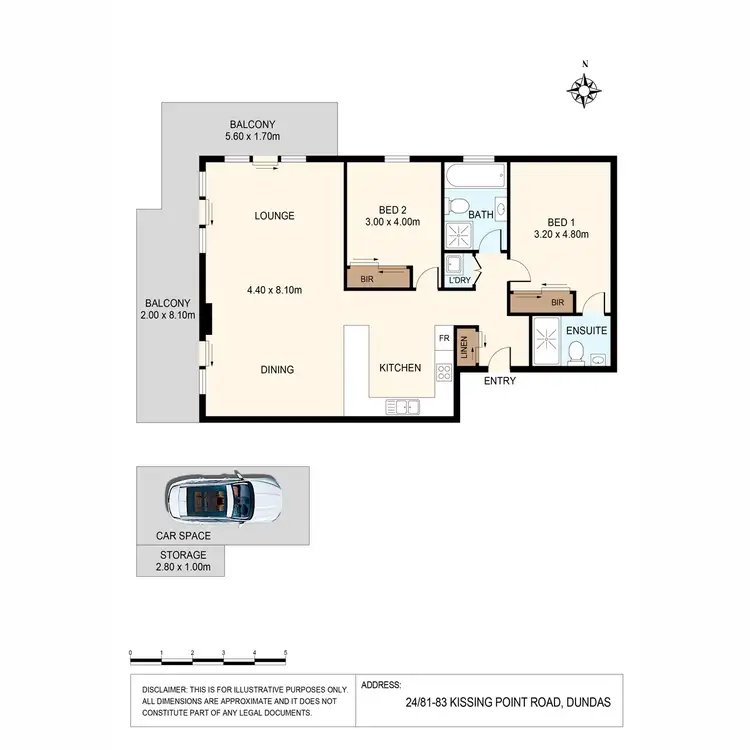 Floorplan of Homely apartment listing, 24/81-83 Kissing Point Road, Dundas NSW 2117