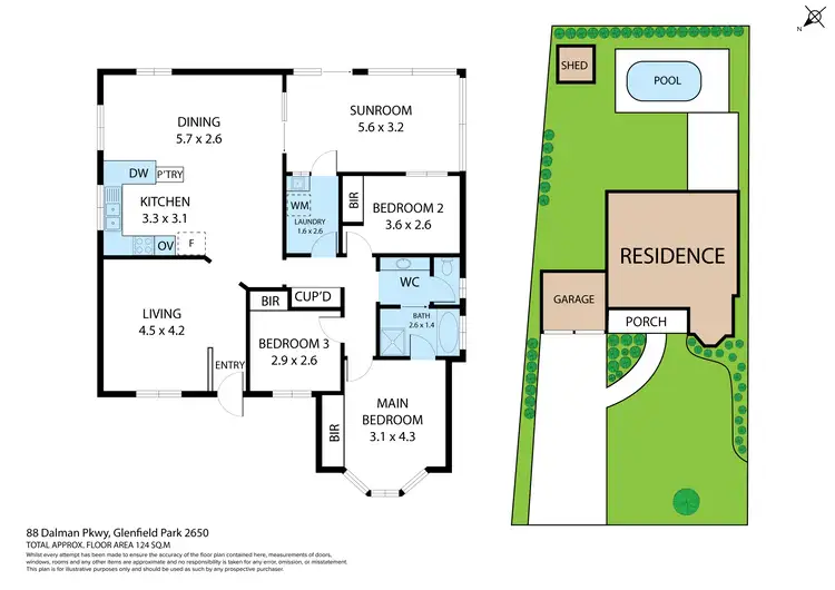 Floorplan of Homely house listing, 88 Dalman Parkway, Glenfield Park NSW 2650