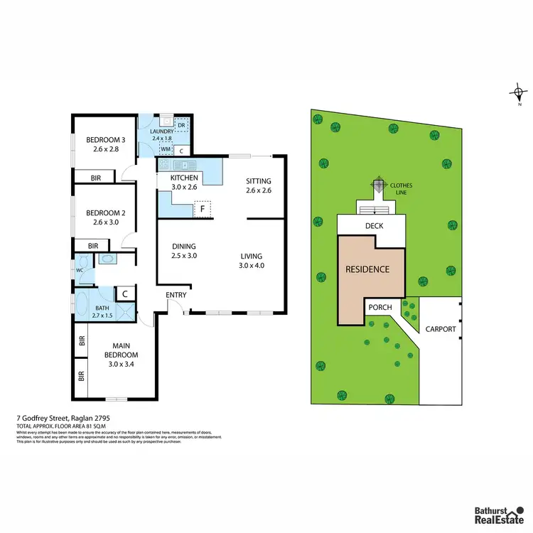 Floorplan of Homely house listing, 7 Godfrey Street, Raglan NSW 2795