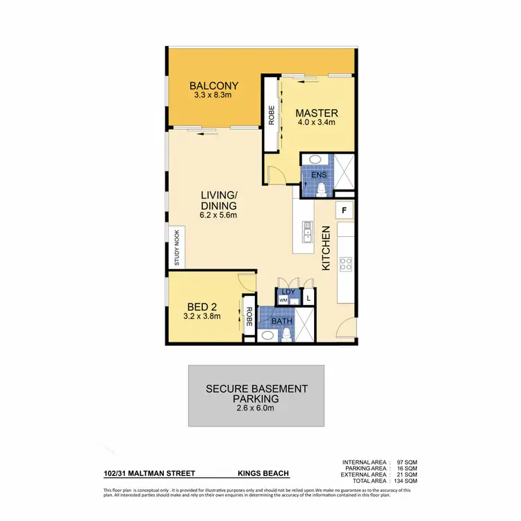 Floorplan of Homely unit listing, 102/31 Maltman Street, Kings Beach QLD 4551