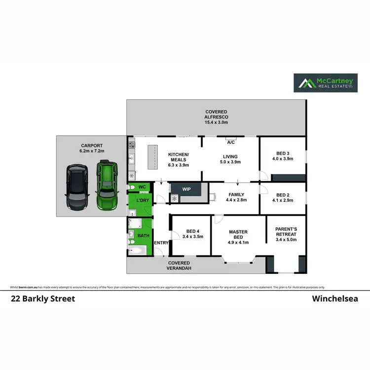 Floorplan of Homely house listing, 22 Barkly Street, Winchelsea VIC 3241