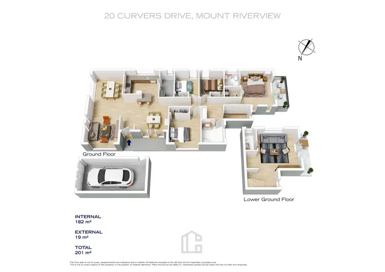 Floorplan of Homely house listing, 20 Curvers Drive, Mount Riverview NSW 2774