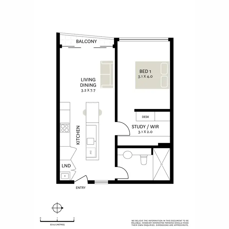 Floorplan of Homely apartment listing, 2/533-535 Elizabeth Street, Surry Hills NSW 2010
