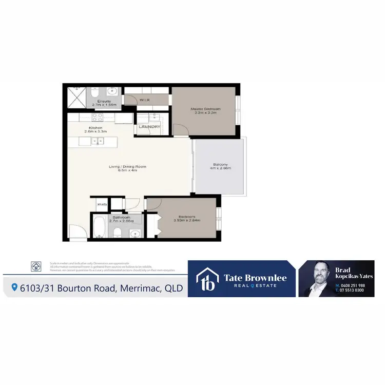 Floorplan of Homely unit listing, 6103/31 Bourton Road, Merrimac QLD 4226