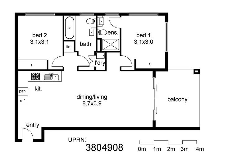 Floorplan of Homely apartment listing, Address available on request