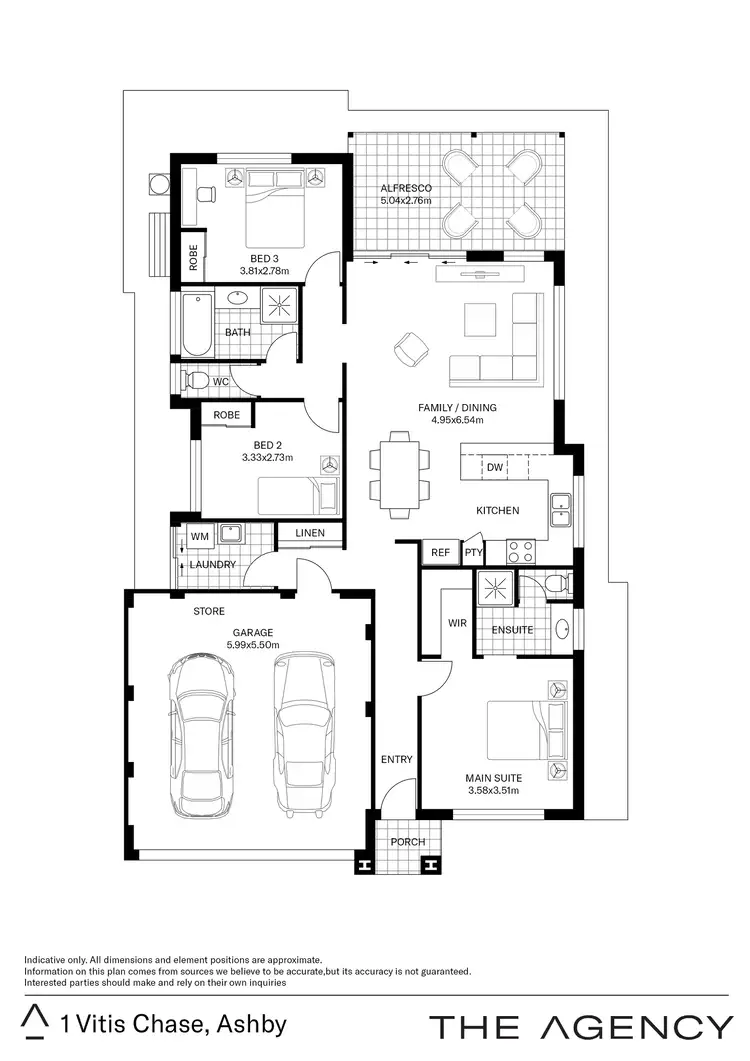 Floorplan of Homely house listing, 1 Vitis Chase, Ashby WA 6065