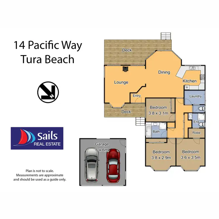 Floorplan of Homely house listing, 14 Pacific Way, Tura Beach NSW 2548