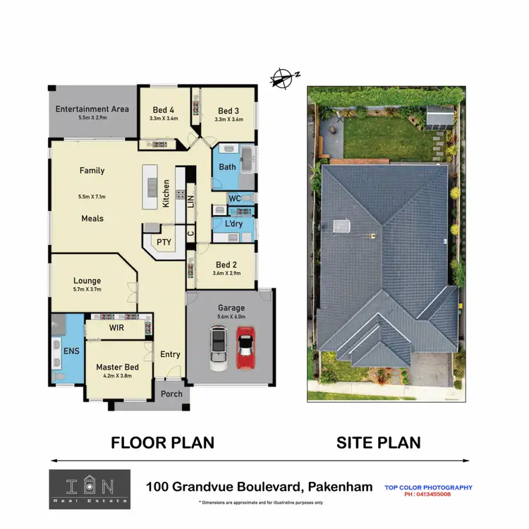 Floorplan of Homely house listing, 100 Grandvue Boulevard, Pakenham VIC 3810