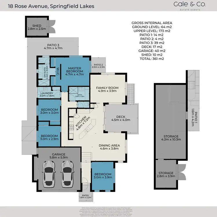 Floorplan of Homely house listing, 18 Rose Avenue, Springfield Lakes QLD 4300