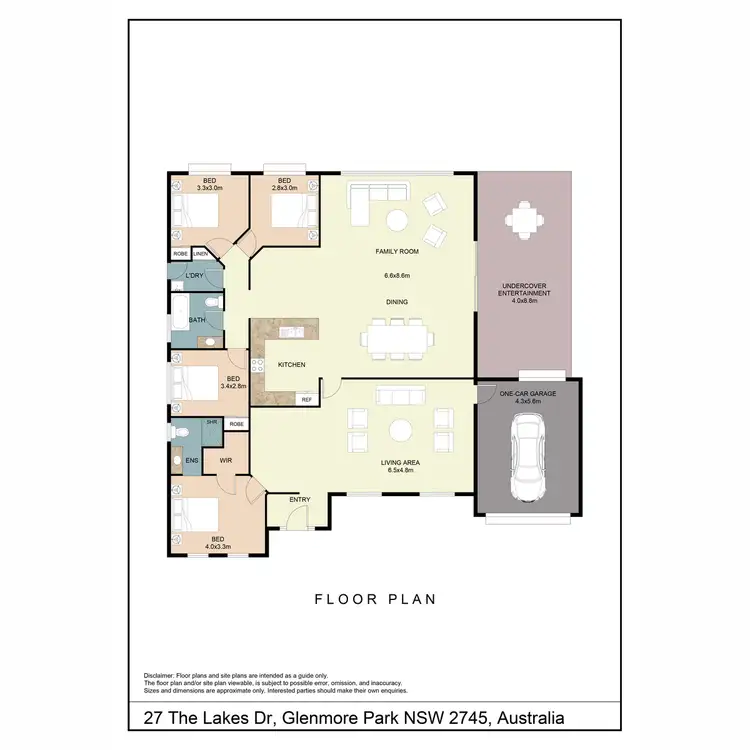 Floorplan of Homely house listing, 27 The Lakes Drive, Glenmore Park NSW 2745