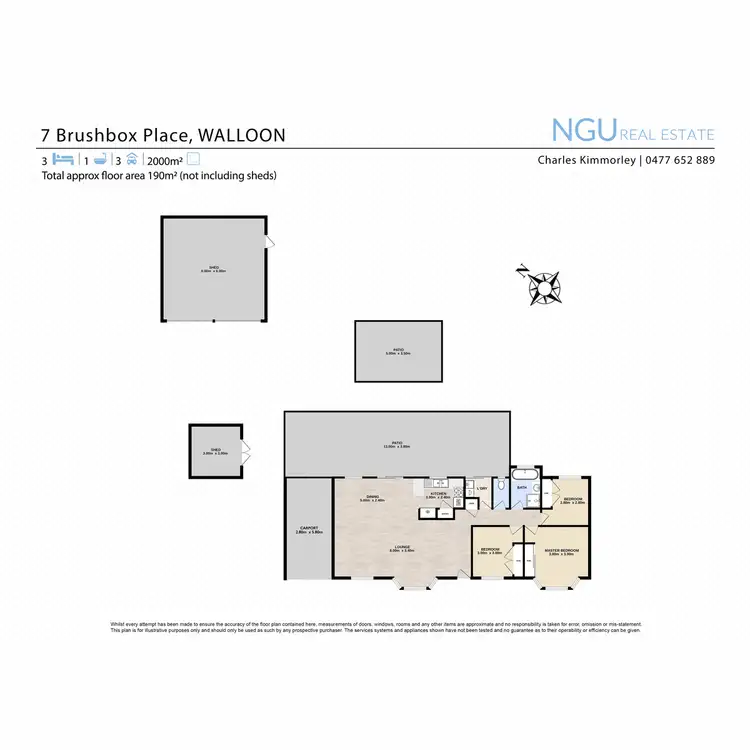 Floorplan of Homely house listing, 7 Brushbox Place, Walloon QLD 4306