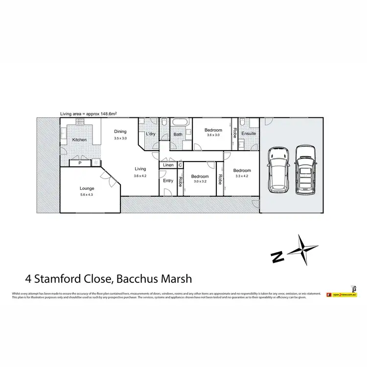 Floorplan of Homely house listing, 4 Stamford Close, Bacchus Marsh VIC 3340