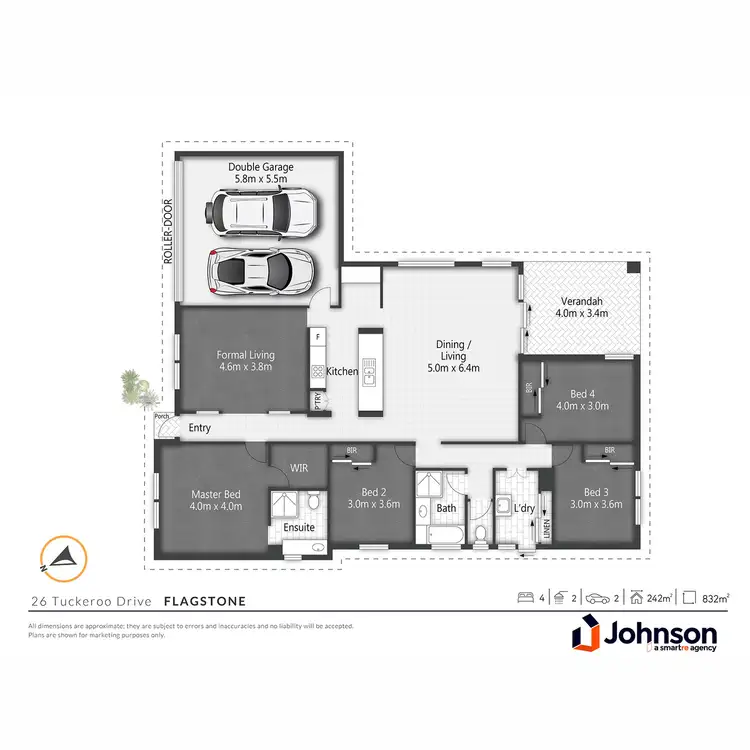 Floorplan of Homely house listing, 26 Tuckeroo Drive, Flagstone QLD 4280