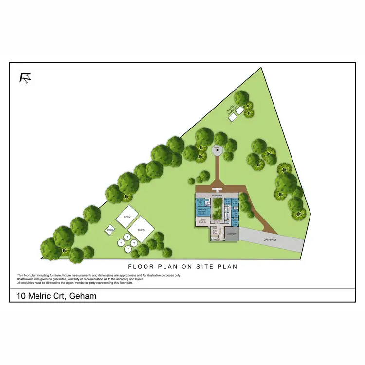 Floorplan of Homely house listing, 10 Melric Court, Geham QLD 4352