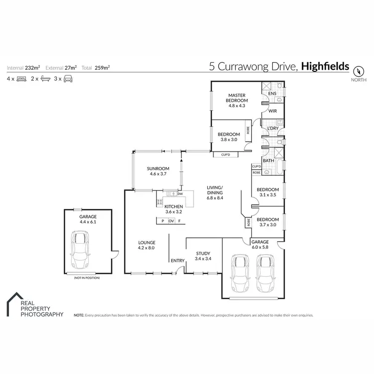 Floorplan of Homely house listing, 5 Currawong Drive, Highfields QLD 4352