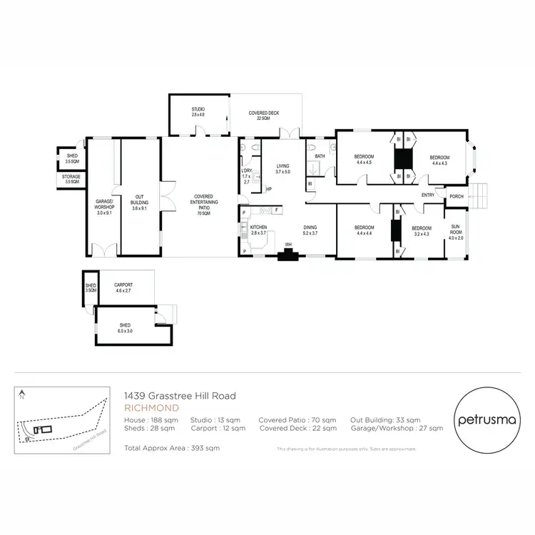 Floorplan of Homely house listing, 1439 Grasstree Hill Road, Richmond TAS 7025