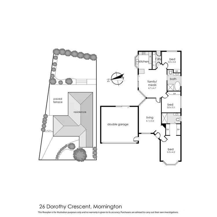 Floorplan of Homely house listing, 26 Dorothy Crescent, Mornington VIC 3931