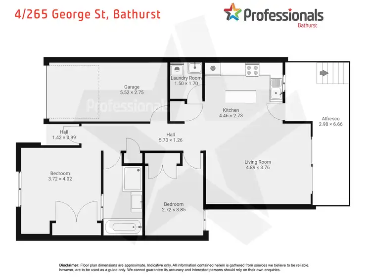 Floorplan of Homely house listing, 4/265 George Street, Bathurst NSW 2795